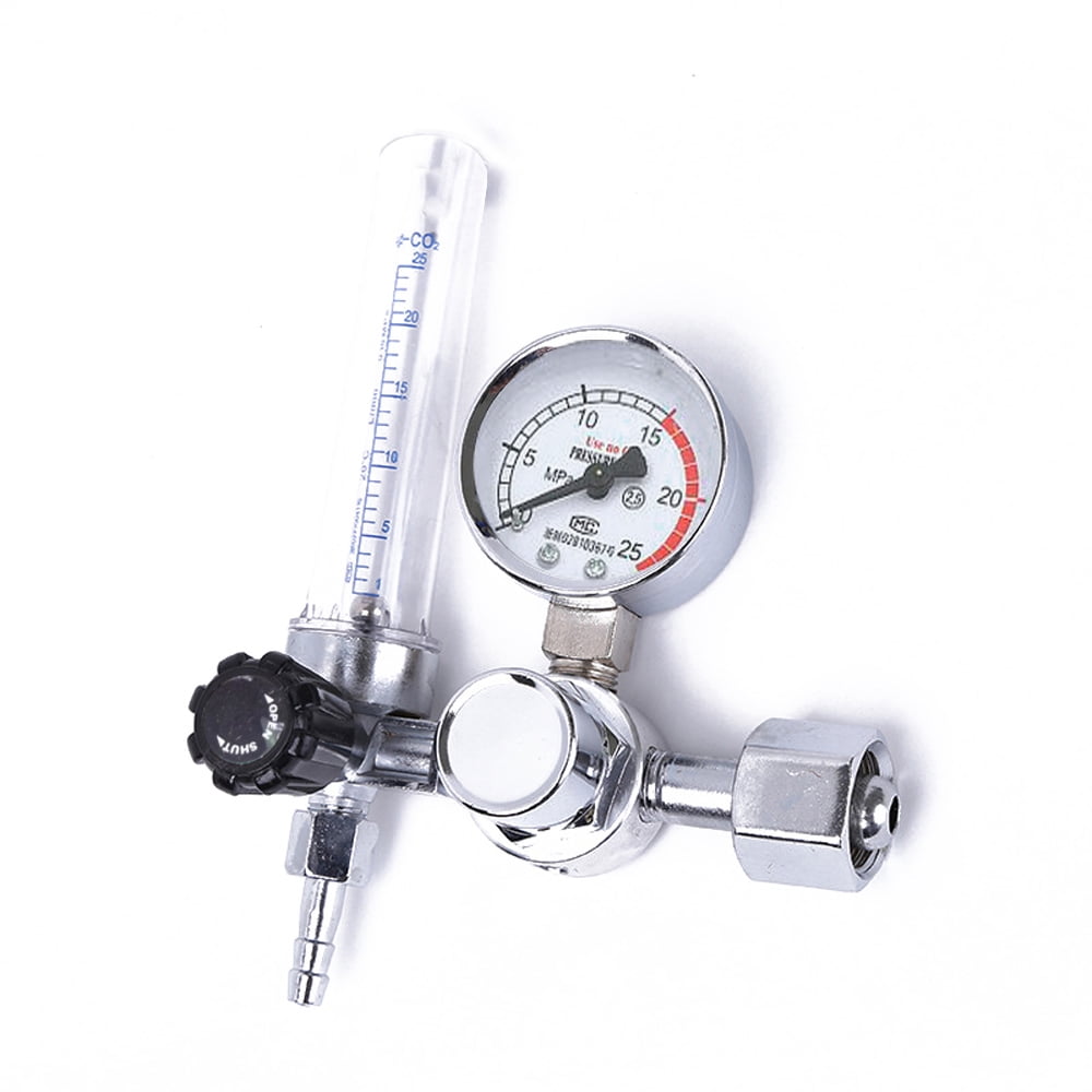 Flowmeter Argon Co2 Gas Regulator Tig Mig Welding Pressure Reducer Gauge 