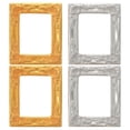 thumbnail image 1 of EeaseCA 4pcs Miniature Resin Photo Frame Vintage Painting Picture Frame for Mini House, 1 of 7