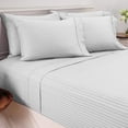 thumbnail image 2 of Hotel New York Dobby Stripe Embossed 6-Piece Sheet Set, 2 of 2