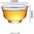 thumbnail image 5 of Chinese Tea Tasting Cup, Small Glass Teacup Kung Fu Teacup, Tea Bowl Cup Set of 6, Mini Water Tumbler for Green Tea, Oolong, Pu'er, 5 of 15