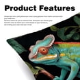 thumbnail image 2 of Chameleon Luxurious Velvet Pillows Covers Set of 2 for Throw Pillow or Bed Pillow, Unique Patterns, 16x16 18x18 20x20 Inches,for Various Occasions, 2 of 6