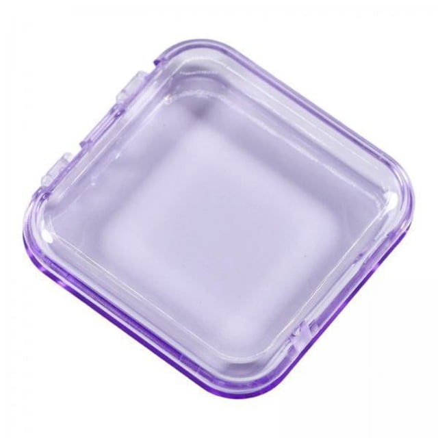 Cajas de almacenamiento para uñas, soporte de exhibición para puntas de uñas, Mini organizador de exhibición de uñas artificiales transparente vacío para salón de uñas, 2x10 4 piezas