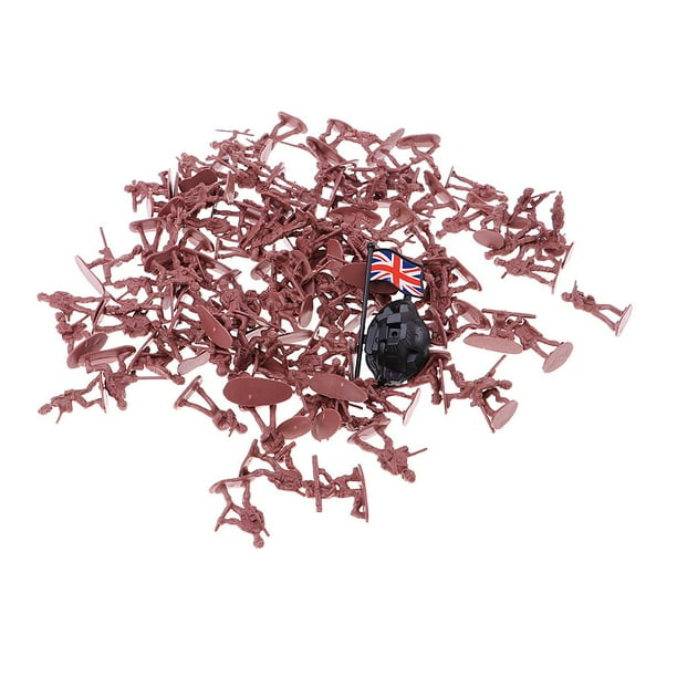100 Piezas Soldados de Juguete de Plástico Figuras 12 Poses Zulema