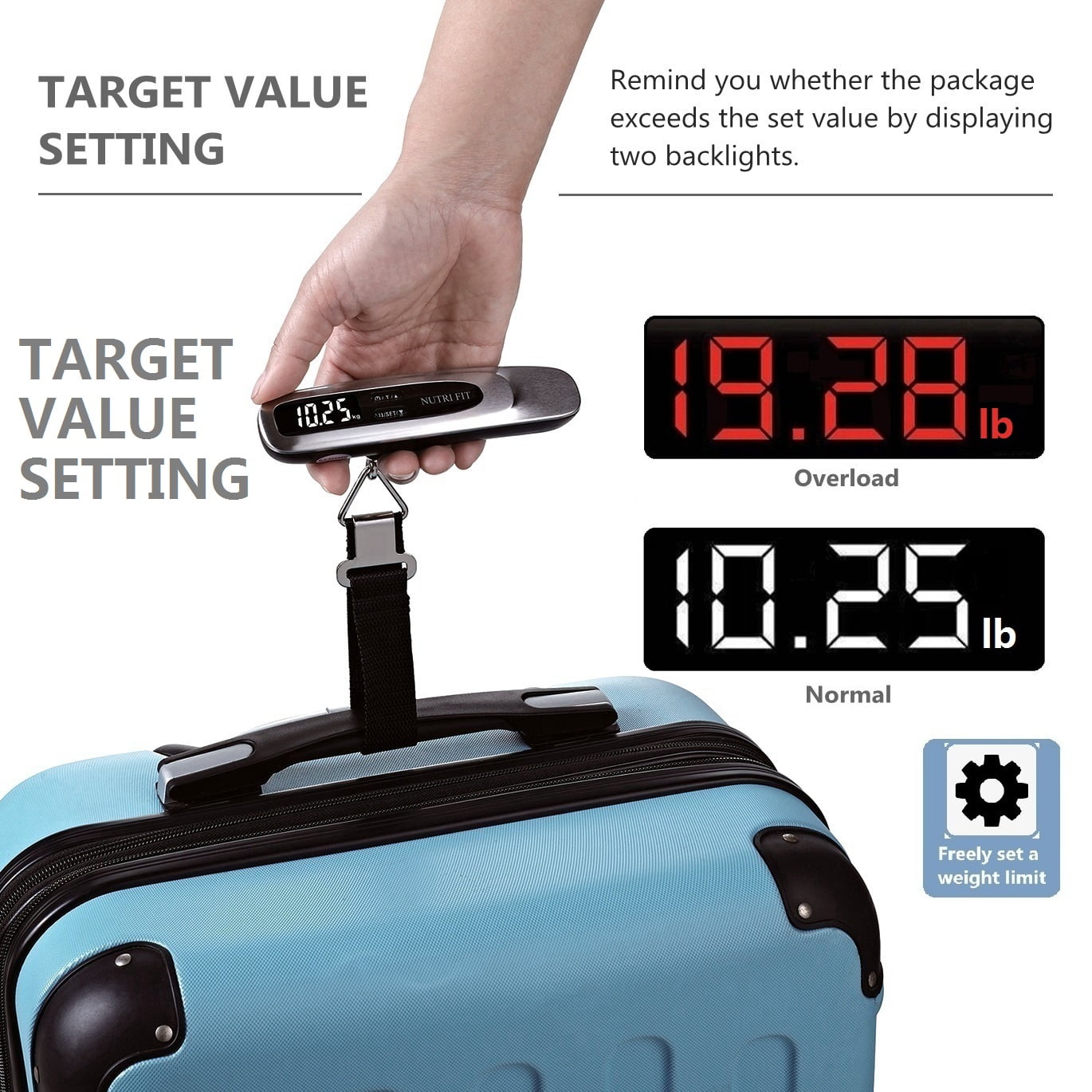 Link Digital Luggage Scale Must Havetravel Accessory Upto 110lbs : Target