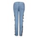 thumbnail image 3 of WILLBEST Jeans Mujer Pantalones Vaqueros de Tubo Con Encaje Floral y Aberturas, Con Apliques de Moda, para Mujer, Estilo 2025E, Ajuste Cómodo, Ropa Informal Extra Grande, 3 of 6