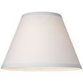 thumbnail image 3 of Springcrest Set of 2 Empire Lamp Shades White Small 6" Top x 12" Bottom x 8" High x 8.5" Slant Clip-On Harp and Finial Fitting, 3 of 6