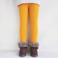 thumbnail image 2 of Gibobby Kids Girls Leggings Footless Cotton Skinny Thin Leggings Toddler Girls Solid Stretch Trousers Tights(6-7 Years,Yellow), 2 of 6