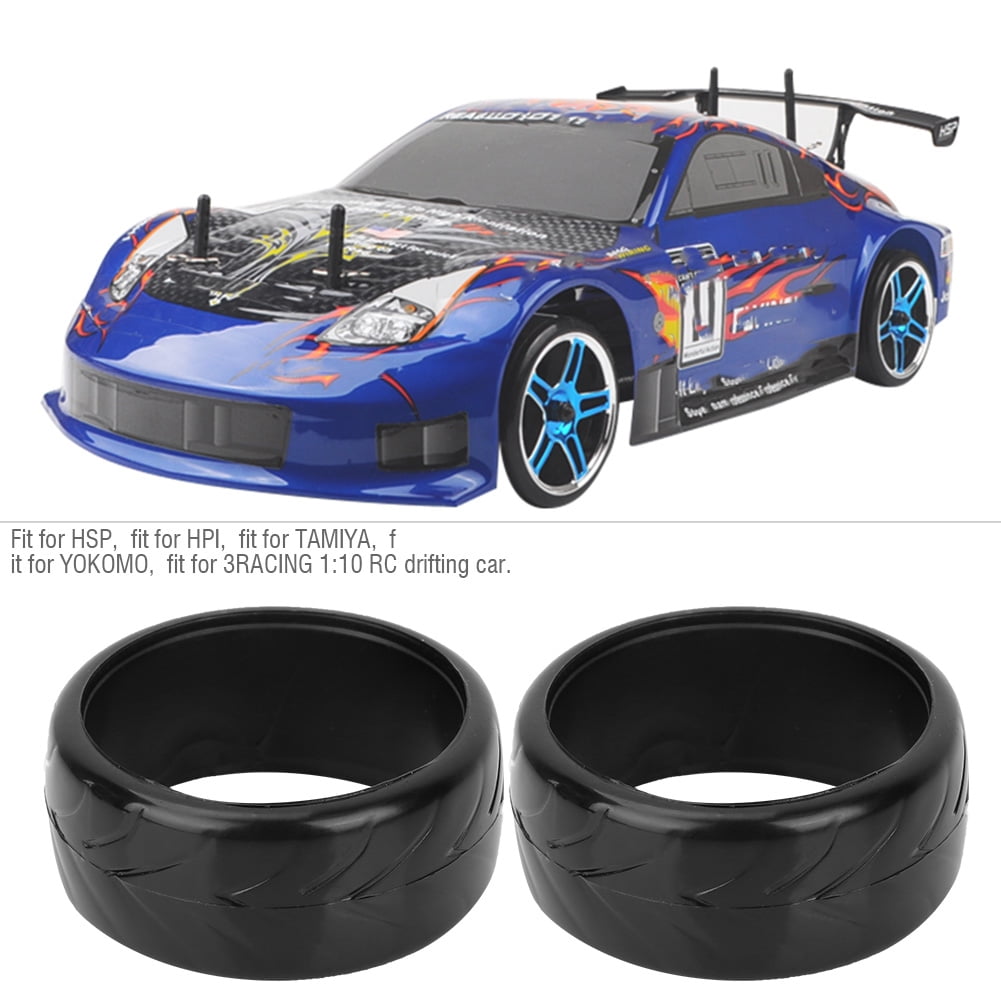Road Tires Set 4Pcs For RC HSP HPI Racing Model Car 1:10 Scale Flat Drift On 