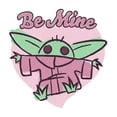 thumbnail image 2 of Girl's Star Wars: The Mandalorian Valentine's Day The Child Be Mine Sketch  Graphic Tee White Large, 2 of 5
