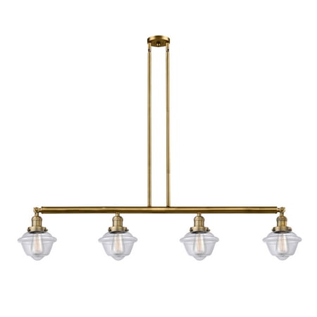 

Innovations 14BBSG53 Four Light Island Pendant Franklin Restoration Brass