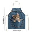 thumbnail image 3 of Aodebiao Adult Chef Apron with Front Pocket for Cooking Baking Grilling Gardening Painting Kitchen Protective Coverall Adjustable Strap Durable Polyester, 3 of 7