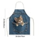 thumbnail image 3 of Aparatos de cocina, accesorios de cocina, utensilios de cocina, herramientas de cocina. Adorable mono de cocina con diseño de gato vaquero para regalar a padres e hijos. Delantal de poliéster., 3 of 7
