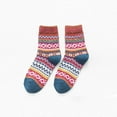 thumbnail image 6 of Baqcunre Warm Socks for Women, 5 Pack Womens Socks Vintage Winter Soft Warm Cold Knit Wool Socks, Warm Socks for Men, Comfy Socks Women Fuzzy Warm, Womens Warm Socks, 6 of 9
