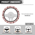 thumbnail image 7 of Yuyamidu Aztec Cow Print Steering Wheel Cover Sunflower Steering Wheel Case Winter Automotive Car Wrap Cover Fluffy Decorative Accessories for Most Auto Sedan, 7 of 7