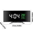 thumbnail image 3 of XYRSRUW Multifunctional Intelligent Digital Mirror Clock, Stylish LED Alarm Clock with Large Screen Display, Silent Electronic Desk Clock for Home Use(Green), 3 of 7