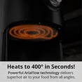 thumbnail image 3 of Air Fryer Aria 2Qt, cerámica antiadherente de estilo retro, rojo/negro, 3 of 8