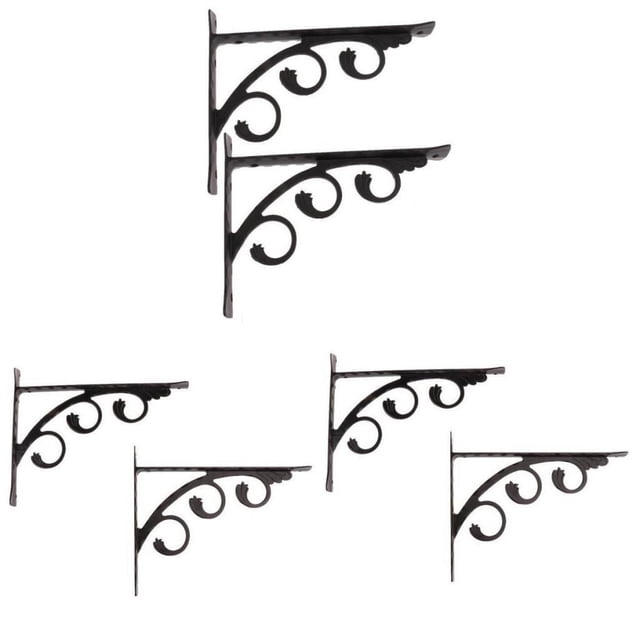 6 soportes colgantes para estante en en apariencia europeo Yotijar Soporte de estante de pared