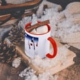 thumbnail image 5 of 3dRose, Holiday Snowman With Cardinals, 15oz Two-Tone Red Mug, 5 of 7