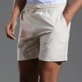 thumbnail image 1 of toraway Male Solid Color Linen Shorts Pocket Design Pants Versatile Trendy Spring And Summer Pants XL, 1 of 3