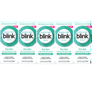 5 Pack - Blink Boost Preservative-Free Lubricating Eye Drops, Eye Care Drops for Dry Eyes, Instant Moisture for Dry Irritated Eyes & Comfort Throughout the Day, Contact Lens Friendly, 10 mL