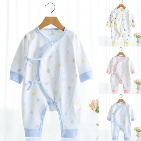 

Travelwant Baby Girl Boys Romper Jumpsuit Organic Cotton One-Piece Coverall Long Sleeve Ribbed Pajamas Fall Outfit