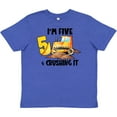 thumbnail image 3 of Inktastic I'm 5 and Crushing It Construction 5th Birthday Youth T-Shirt, 3 of 5