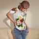 thumbnail image 3 of Balery Vintage Bike Flower Butterfly Body de cuello redondo de manga corta para mujer Tops de manga corta Tops básicos-XX-Large, 3 of 7