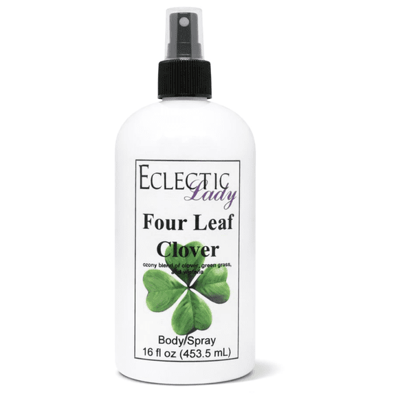 Four Leaf Clover Body Spray, Eclectic Lady, Hydrating Mist, Unisex, 16 oz