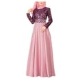 thumbnail image 1 of Robe Musulmane pour Femmes Kaftan Arabe Jilbab Abaya Islamique Robe Maxi en Dentelle, 1 of 3