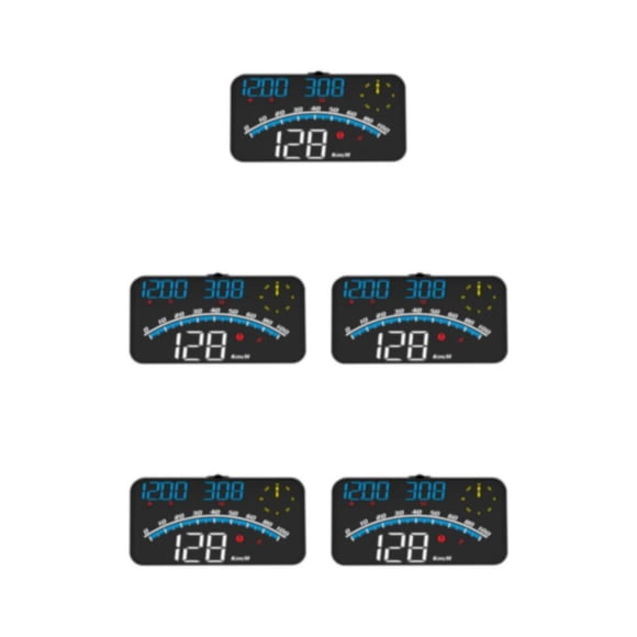 Sidaley PC ABS Car Head Up Display Alarms Multifunctional Screen Digital 5.5inch USB Overspeed Speedometer Automotive Power Type2
