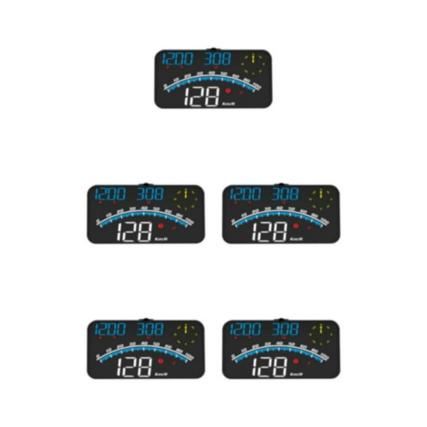 Sidaley PC ABS Car Head Up Display Alarms Multifunctional Screen Digital 5.5inch USB Overspeed Speedometer Automotive Power Type2
