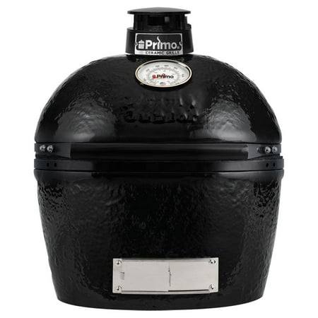 Primo Oval Junior 200 Ceramic Kamado Grill With Stainless Steel Grates - PGCJRH