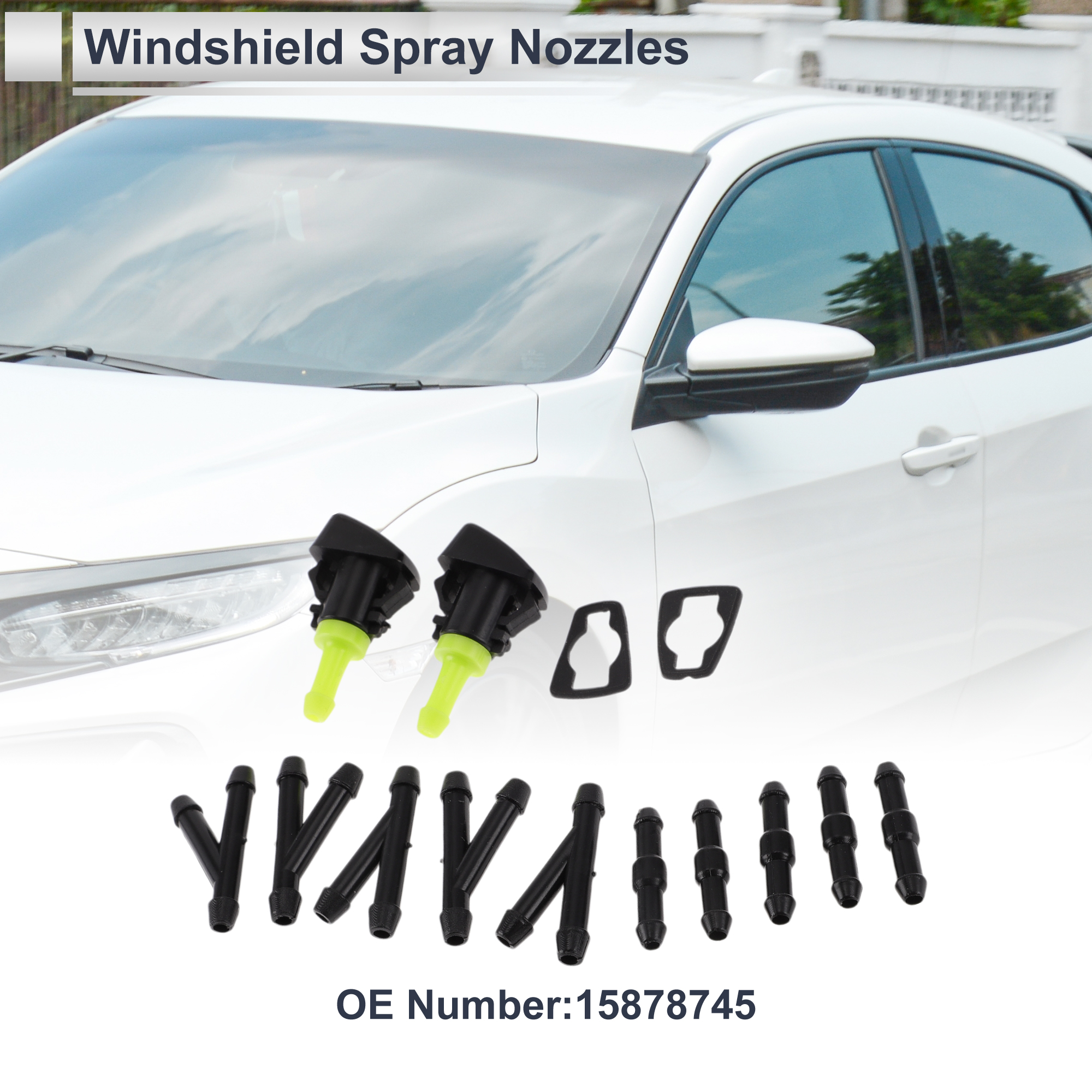 Unique Bargains Windshield Washer Nozzle for Chevrolet for SSR 2003-2006 1 Set