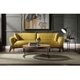 thumbnail image 1 of ACME Pesach Sofa in Mustard Leather, 1 of 5