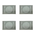 thumbnail image 4 of Knife and Fork Woven PVC Table Placemat, 12" x 16", Set of 4, Grey, 4 of 4
