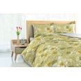 thumbnail image 3 of Ambesonne Flowers Boho Down Alternative Quilt Comforter, Delicate Floral Design, Full, Yellow Green Earth Yellow, 3 of 5