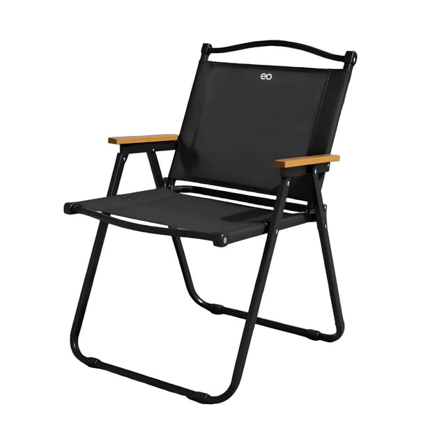 Silla Plegable Camping Metal Diseño Para Adultos Negro