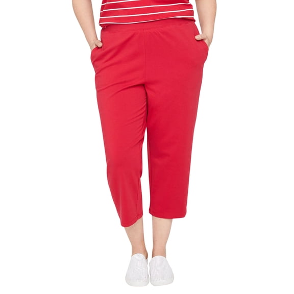 Catherines Women's Plus Size Suprema Capri (With Pockets)