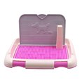thumbnail image 1 of Bandeja del cojín del entrenamiento del gato del perro del retrete del animal doméstico de con la pared de simulación - Multicolor, S rosa Sunnimix Inodoro de malla para perros, 1 of 8