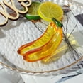 thumbnail image 4 of Kingtowag Glass Banana Paperweight Sculpture Desktop Ornament, Clear Glass Banana Figurine Paperweight for Desktop, Artistic Sculpture, Decorative Ornament, Perfect for Kitchen, Office, or Gift, 4 of 4
