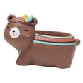 thumbnail image 2 of Vintage Boho Animal Planter Pot for Balcony Landscape Creative Decorative Flower Pots Brown Bear, 2 of 8