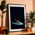 thumbnail image 3 of Orange water - Photography Minimalist Lemon Cocktail Bar Fruit Moody Kitchen Decor Black Framed Wall Art Print 5 x 7 inches, 3 of 8