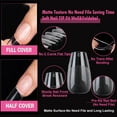 thumbnail image 3 of Nail Tips UNA GELLA Short Coffin Soft Gel, funda completa, 12 tamaños, 3 of 7