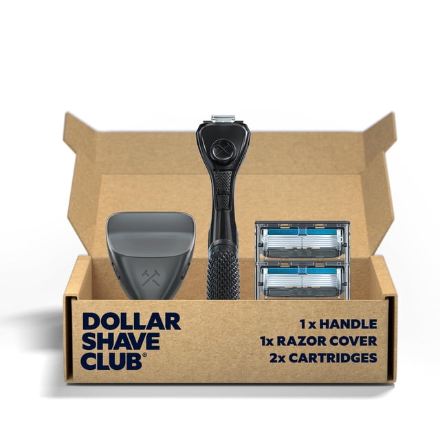 Set de afeitado Dollar Shave Club The Guest Pass con 2 cartuchos