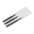 thumbnail image 2 of OdontoMed2011® 3 Stainless Steel Eyebrow Tweezers with Pouch, Tweezers Set with Slant, Straight and Pointed Tips - Precision Calibrated - Best for Eyebrow, Ingrown Hair and Splinters (Black), 2 of 2