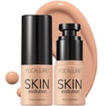 thumbnail image 1 of FOCALLURE- 2 piezas de base l&iacute;quida, base Skin Evolution + corrector, maquillaje de base de cobertura total, Dur, 1 of 7