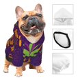thumbnail image 3 of Balery Mardi Gras2 Sudadera con Capucha para Perros Pequeños – Ropa para Mascotas, Disfraz para Perros y Gatos, Ideal para Fiestas y Cosplay-XX-Large, 3 of 7