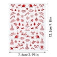 thumbnail image 2 of Christmas Nail Stickers Snowman Santa Doodle Abstract 3D Self Decals for Girls Holiday Party Designs, 2 of 5