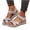 Beige, variant on Tbopshirt Wedge Sandals for Women Summer Open Toe Solid Color Wedge Heels with Arch Support