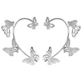 thumbnail image 1 of DPTALR Boucles d'Oreilles Papillon en Diamant pour Femmes Sans Perçage 1 Paire, 1 of 8